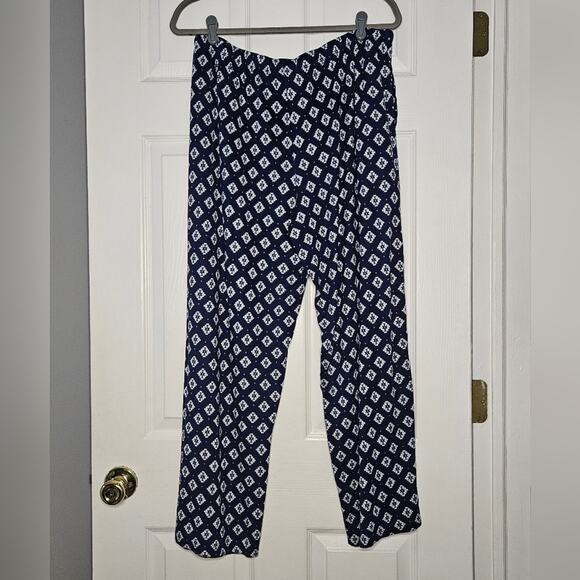 Womens navy Aztec Cuddlduds‎ 2pc pajama set size large - Picture 9 of 12